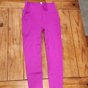 Fabletics Kids Magenta Leggings